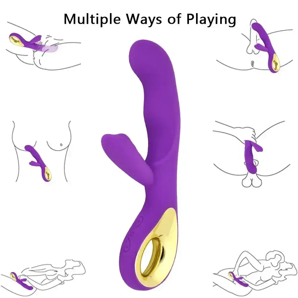 3 In 1 Dildo Rabbit Vibrator for Women G - Spot Orgasm Masturbator Anal Plug Clitoris Stimulator Female Masturbation Sex Toys 18 - The Lady's Haven