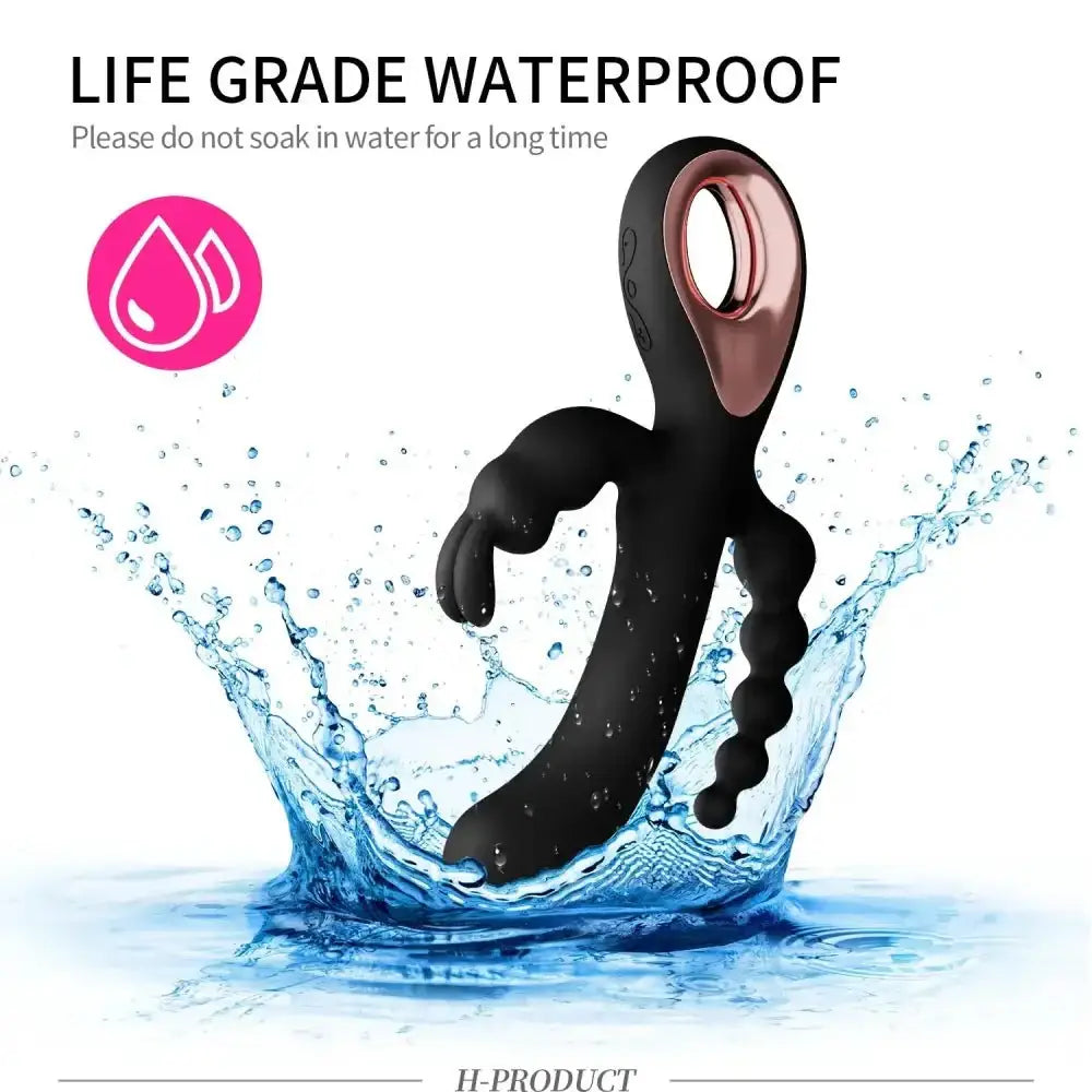 3 In 1 Dildo Rabbit Vibrator for Women G - Spot Orgasm Masturbator Anal Plug Clitoris Stimulator Female Masturbation Sex Toys 18 - The Lady's Haven