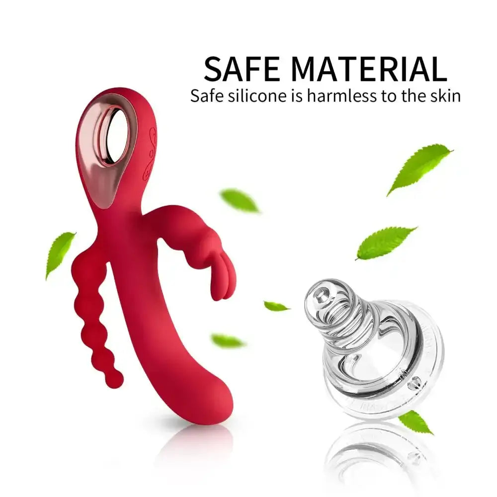 3 In 1 Dildo Rabbit Vibrator for Women G - Spot Orgasm Masturbator Anal Plug Clitoris Stimulator Female Masturbation Sex Toys 18 - The Lady's Haven