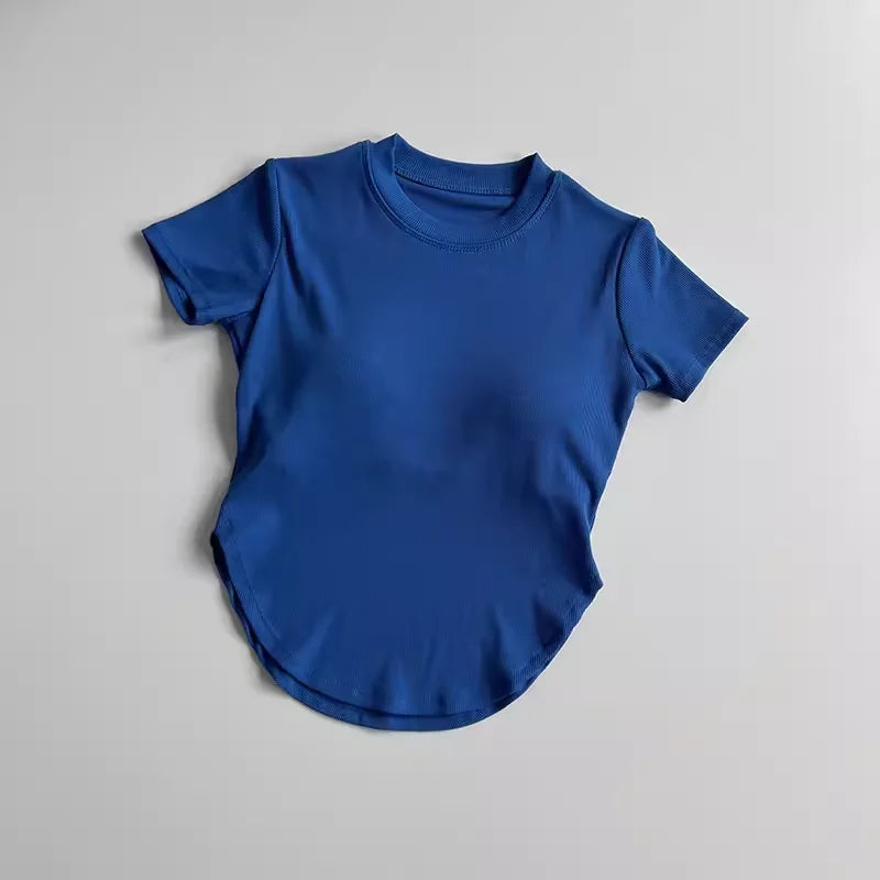 Ladies Fitness Crop Tops Various Colors