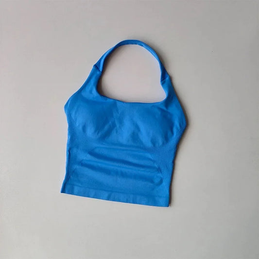 Women’s Prada‑Inspired Yoga Vest Sports Bra