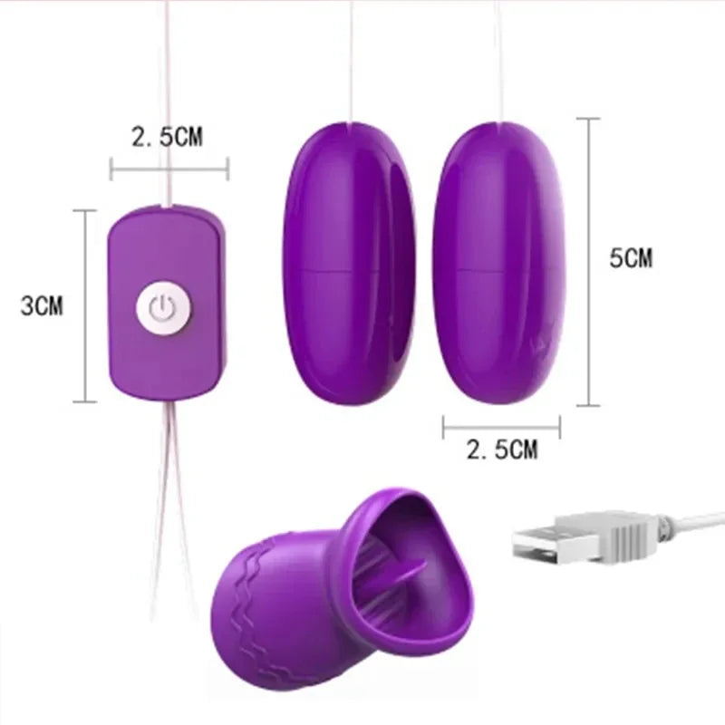 USB Charging Jumping Egg Vibrator Remote Control Gspot Clitoral Massager for Women and Couples