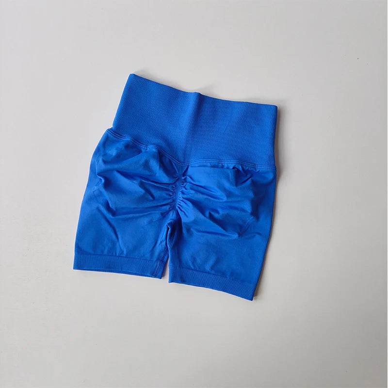 Bunte High-Waist Yoga Shorts Damen
