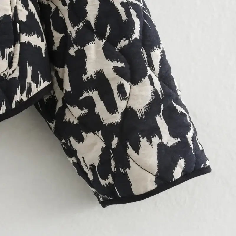 Women's Casual Zebra Print Jacket Loose Oversize Coat