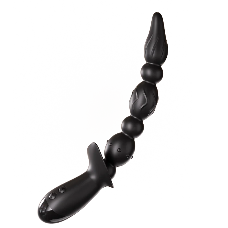 Bendable Silicone Anal Stimulator with textured beads for enhanced pleasure and comfortable use
