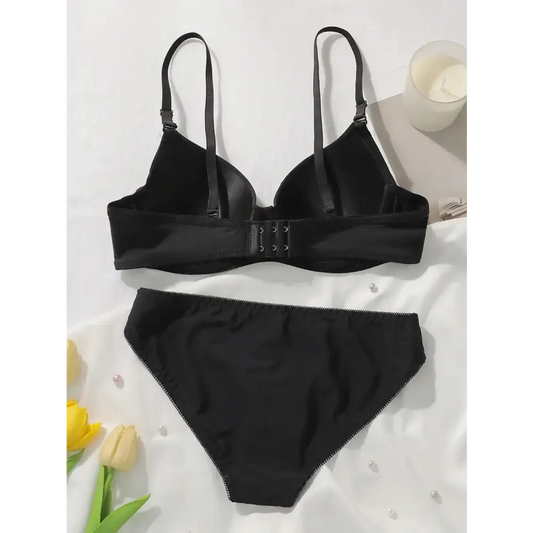 Daily Casual Ladies Black Underwear Set - The Lady's Haven Boutique