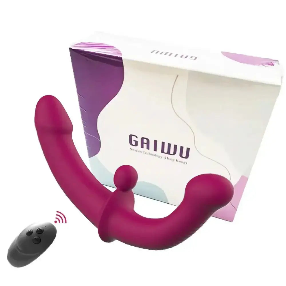 G - Spot Double - Ended Adult Sex Toys with 10 Modes Strapless Strap - on Dildo Vibrator with Remote Control for Women Lesbian Couples - The Lady's Haven