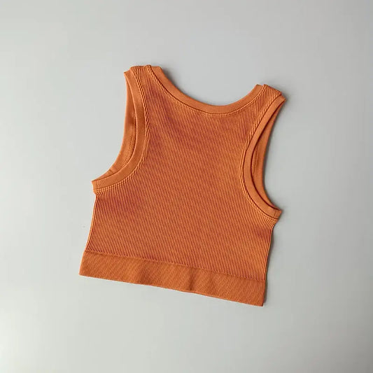 Ladies Seamless Yoga Vest Stylish Comfy - The Lady's Haven Boutique