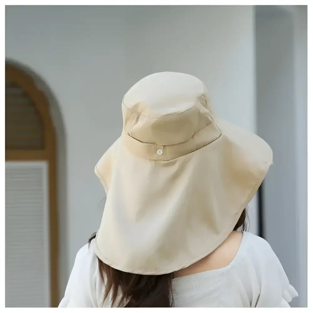 Outdoor Sun Bucket Hat for Women Girls Fishing Hat Wide Brim Bucket Hat with Neck Cover 50 + UPF Protection Safari Cap
