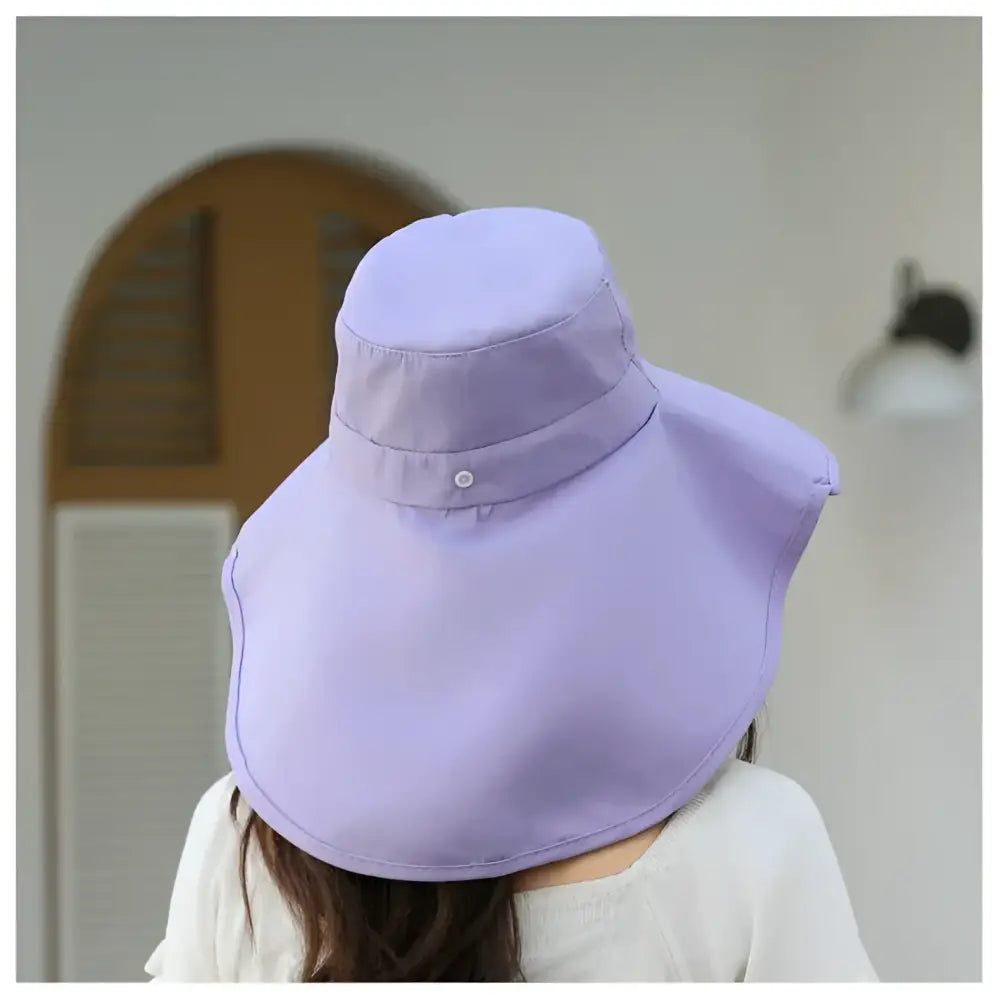 Outdoor Sun Bucket Hat for Women Girls Fishing Hat Wide Brim Bucket Hat with Neck Cover 50 + UPF Protection Safari Cap