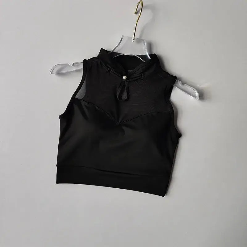 Padded Gym Crop Top Stylish Activewear - The Lady's Haven Boutique
