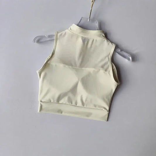 Padded Gym Crop Top Stylish Activewear - The Lady's Haven Boutique