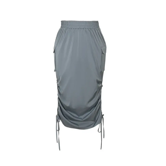 Plus Size 2025 Summer New Women’s Casual Half Skirt Pure Colour Knitted Half Skirt Mature Sexy Wearable