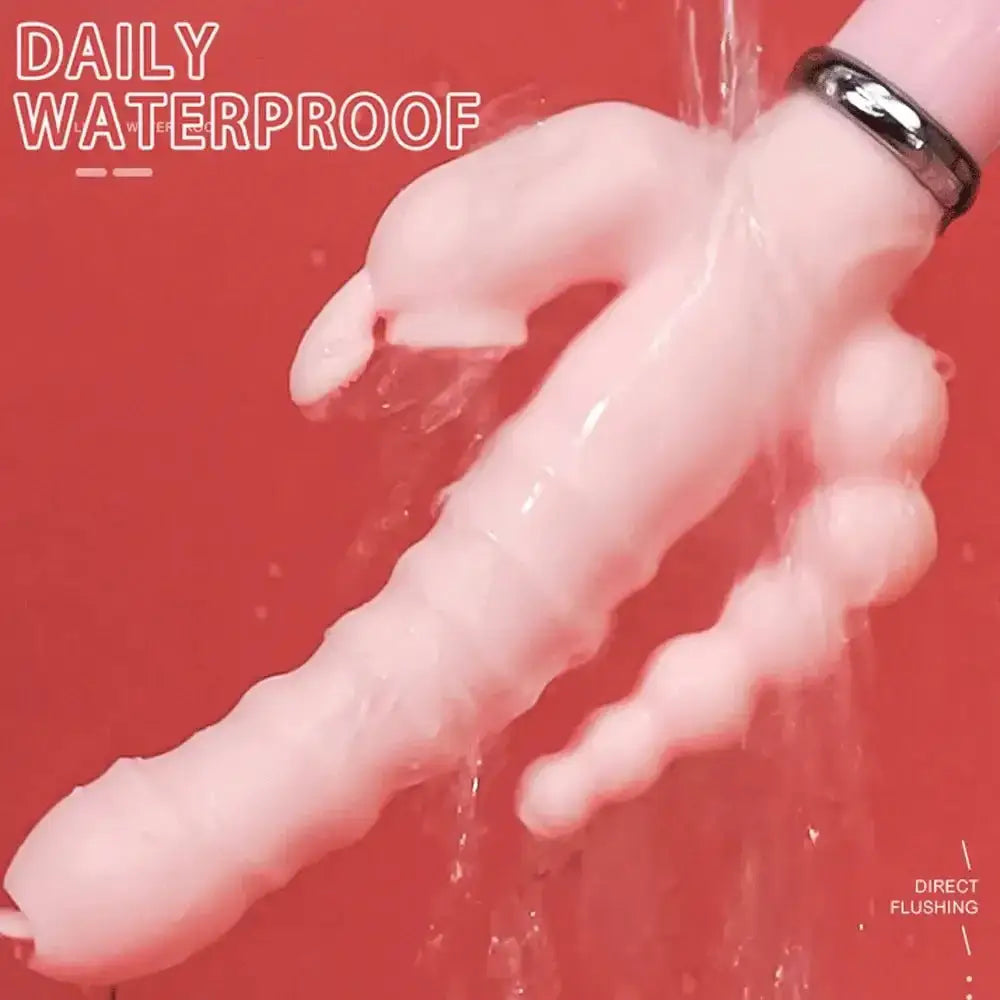 Rabbit G Spot Dildo Vibrator Clitoris Stimulator Penis Anal Double Penetration Tongue Licking Double Rod Sex Toy For Women Adult - The Lady's Haven