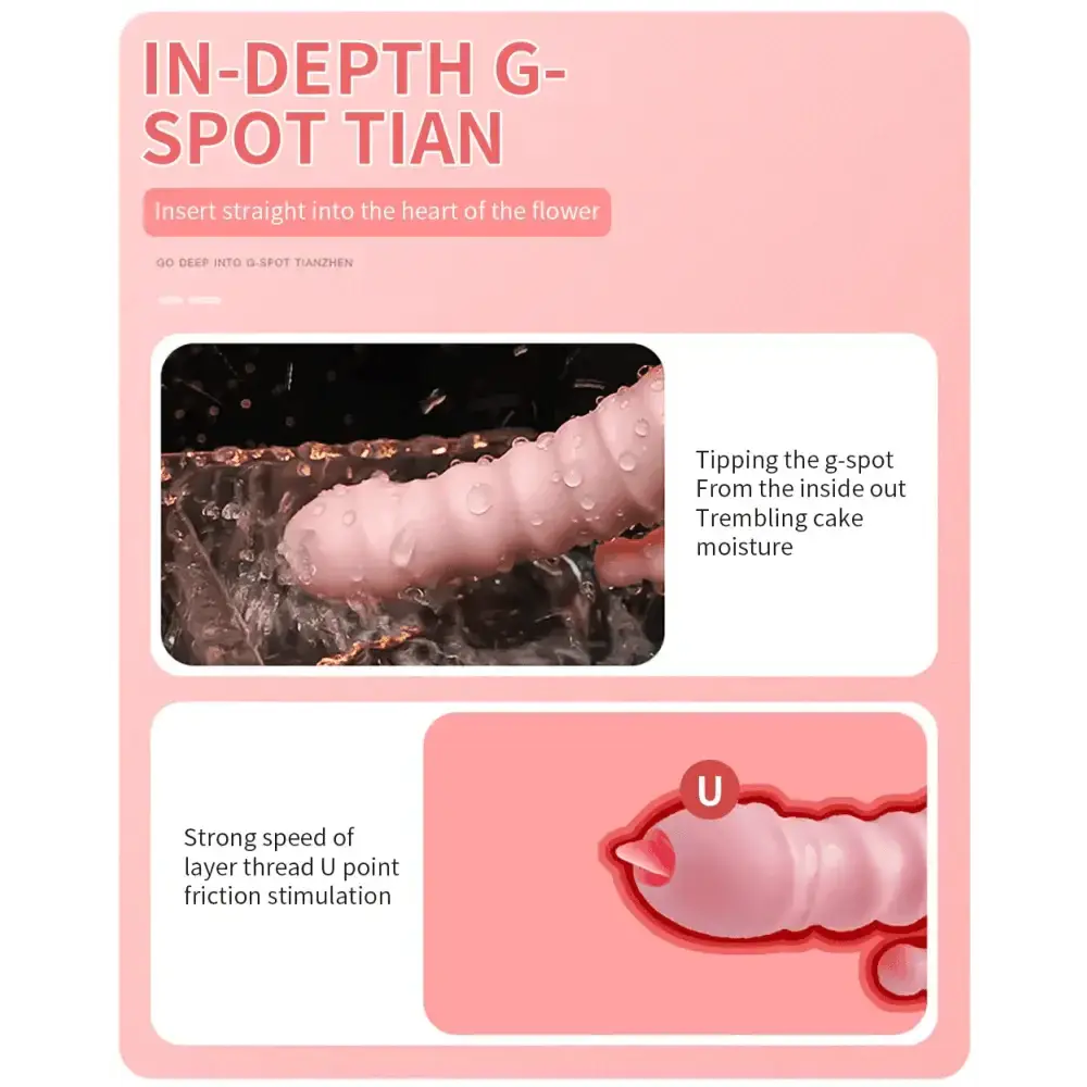 Rabbit G Spot Dildo Vibrator Clitoris Stimulator Penis Anal Double Penetration Tongue Licking Double Rod Sex Toy For Women Adult - The Lady's Haven