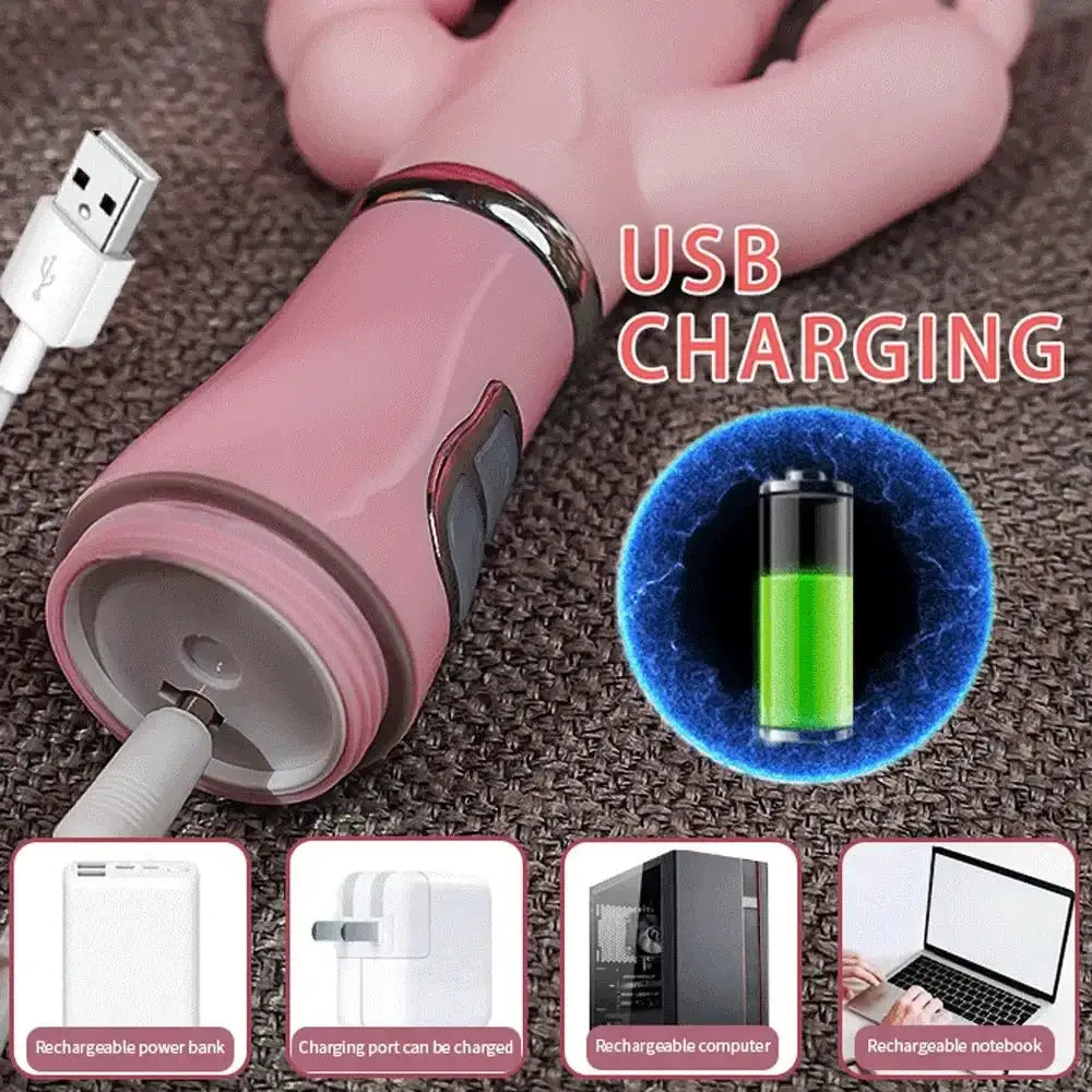 Rabbit G Spot Dildo Vibrator Clitoris Stimulator Penis Anal Double Penetration Tongue Licking Double Rod Sex Toy For Women Adult - The Lady's Haven