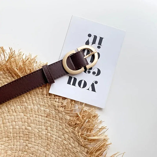 Stylish Gold Buckle Waist Belt For Women - The Lady's Haven Boutique