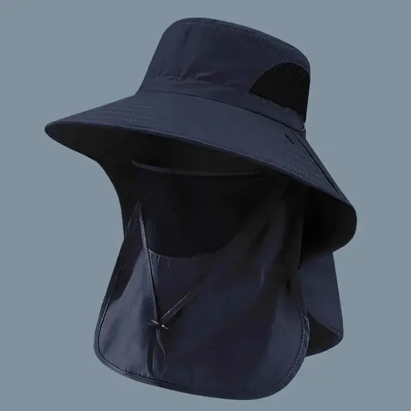 Summer Sun Hats UV Protection Outdoor Hunting Fishing Cap For Men Women Hiking Camping Visor Bucket Hat Neck Flap