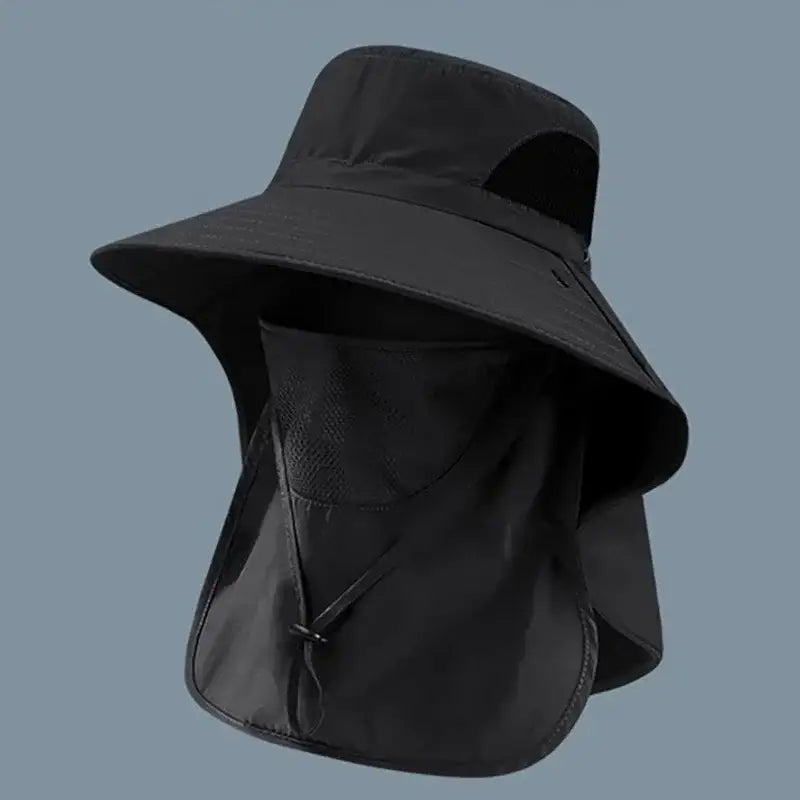 Summer Sun Hats UV Protection Outdoor Hunting Fishing Cap For Men Women Hiking Camping Visor Bucket Hat Neck Flap