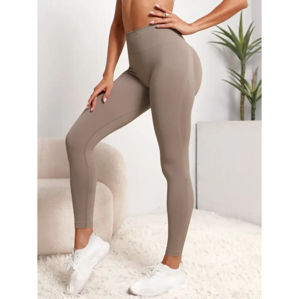Women Seamless Hip Lifting Sports Leggings High Waist Fitness Leggings Push Up Yoga Gym Clothing Sports by OVESPORT.
