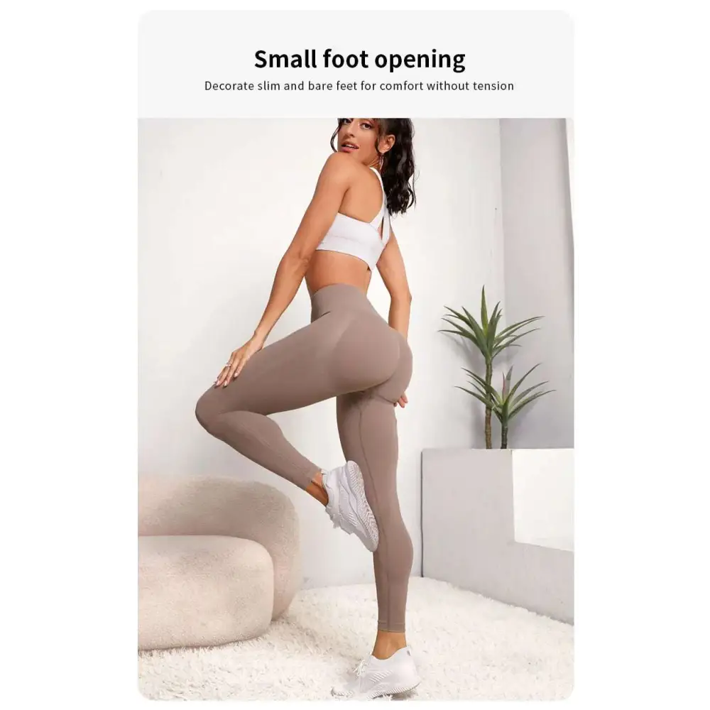 Women Seamless Hip Lifting Sports Leggings High Waist Fitness Leggings Push Up Yoga Gym Clothing Sports by OVESPORT.