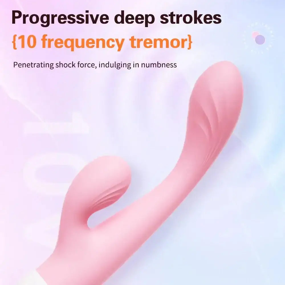 10 Modes G Spot Rabbit Vibrator Dildo Clitoris Stimulator Vagina Massager Female Masturbator Adult Sex Toys For Women Sex Shop - The Lady's Haven