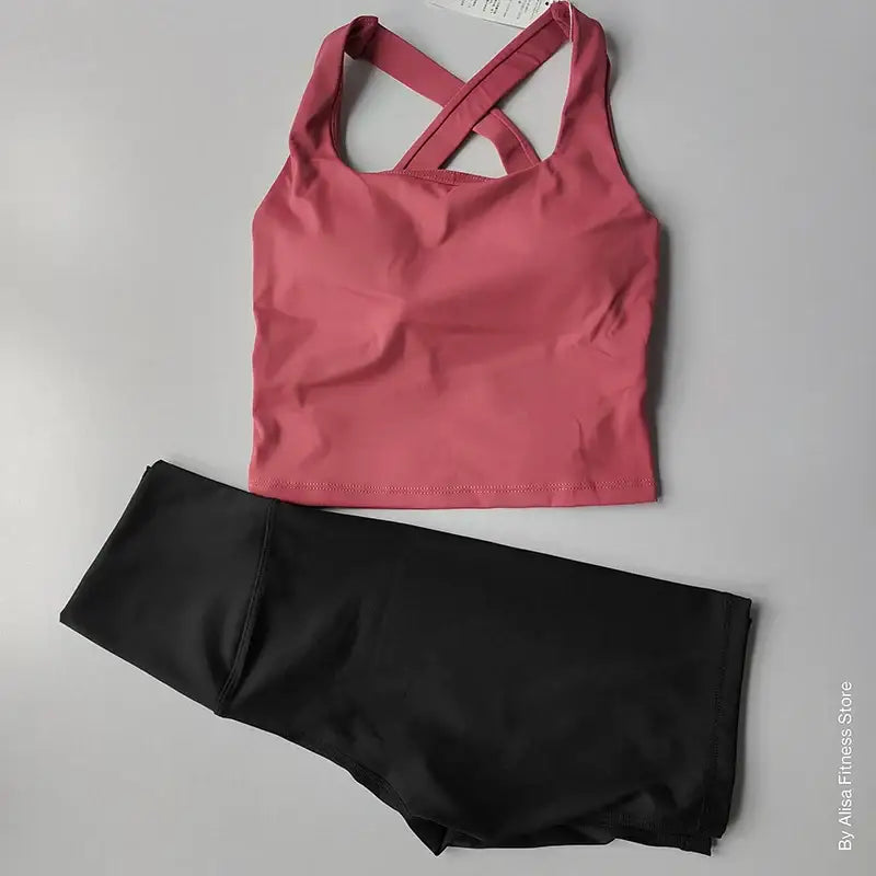 2 Piece Womens Workout Outfit Various Colors - The Lady's Haven Boutique