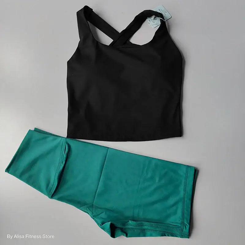 2 Piece Womens Workout Outfit Various Colors - The Lady's Haven Boutique
