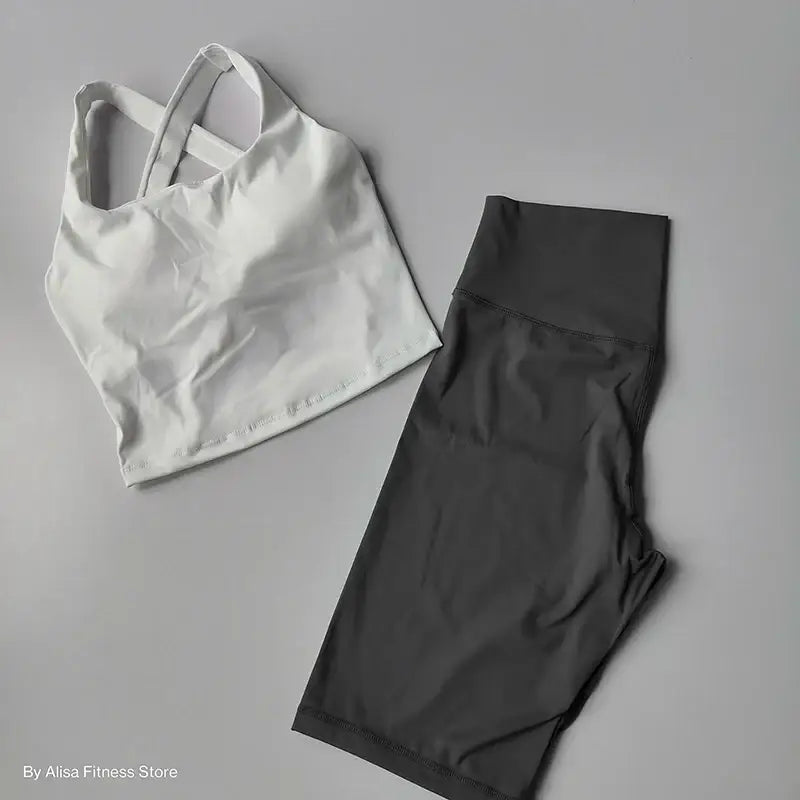 2 Piece Womens Workout Outfit Various Colors - The Lady's Haven Boutique