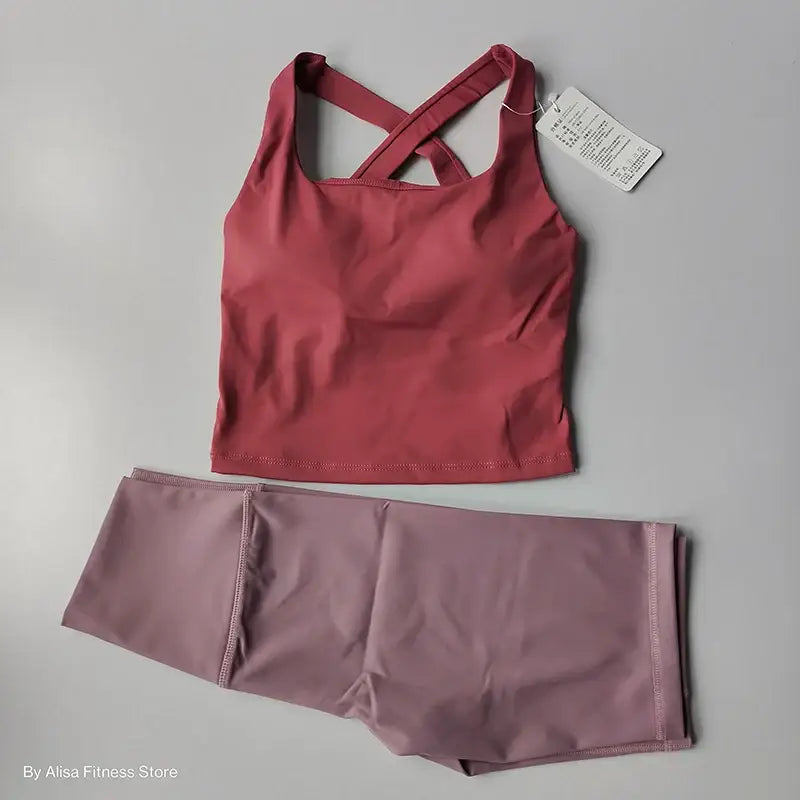 2 Piece Womens Workout Outfit Various Colors - The Lady's Haven Boutique