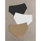 3Pcs/Lot Simple Plain Plus Size Panties for Women Thin Soft Comfort Underwear 0XL 1XL 2XL 3XL 4XL 5XL