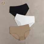 3Pcs/Lot Simple Plain Plus Size Panties for Women Thin Soft Comfort Underwear 0XL 1XL 2XL 3XL 4XL 5XL
