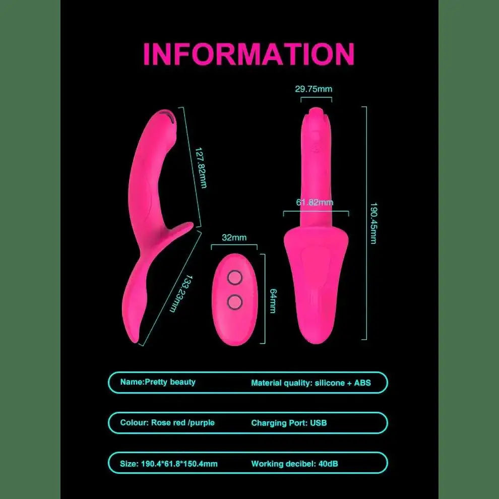 7 Speeds Wearable Double Vibrators For Women Lesbian Couples USB Rechargeable Strapless Strap on Dildo Female Adults Sex Toys - The Lady's Haven
