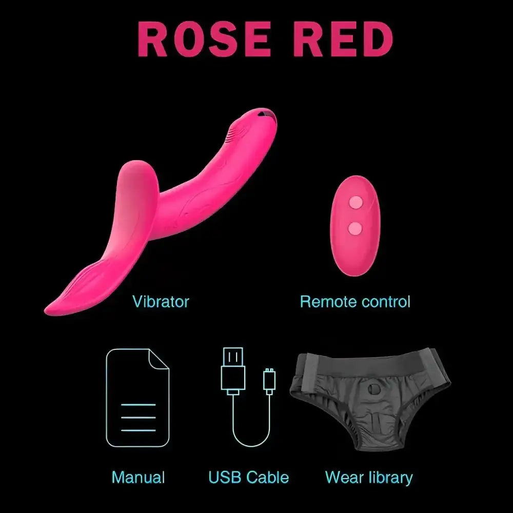 7 Speeds Wearable Double Vibrators For Women Lesbian Couples USB Rechargeable Strapless Strap on Dildo Female Adults Sex Toys - The Lady's Haven