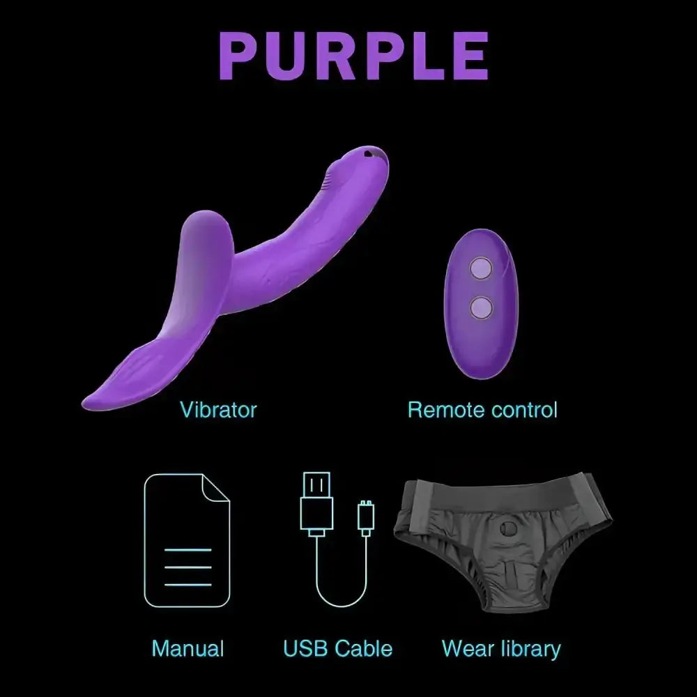 7 Speeds Wearable Double Vibrators For Women Lesbian Couples USB Rechargeable Strapless Strap on Dildo Female Adults Sex Toys - The Lady's Haven