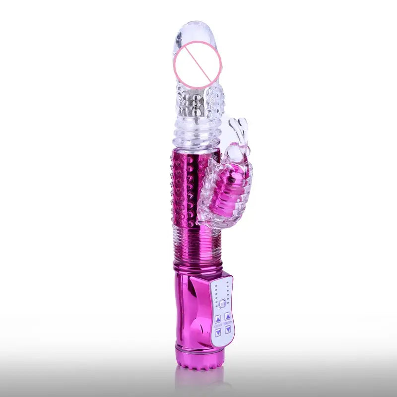 Rabbit Vibrator Telescopic Dildo Vibrator G-Spot Clit AV Stick Stimulator Vaginal Massager Sex Toys for Women Female