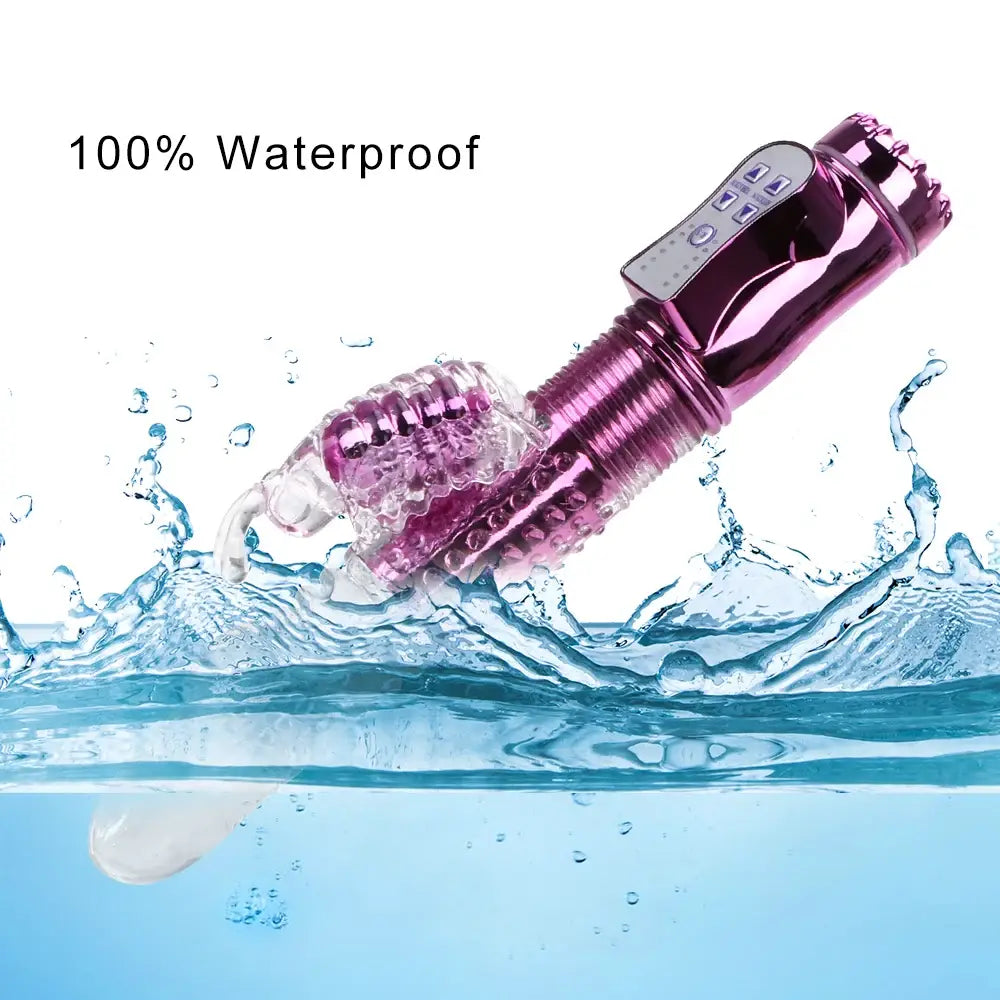 Rabbit Vibrator Telescopic Dildo Vibrator G-Spot Clit AV Stick Stimulator Vaginal Massager Sex Toys for Women Female