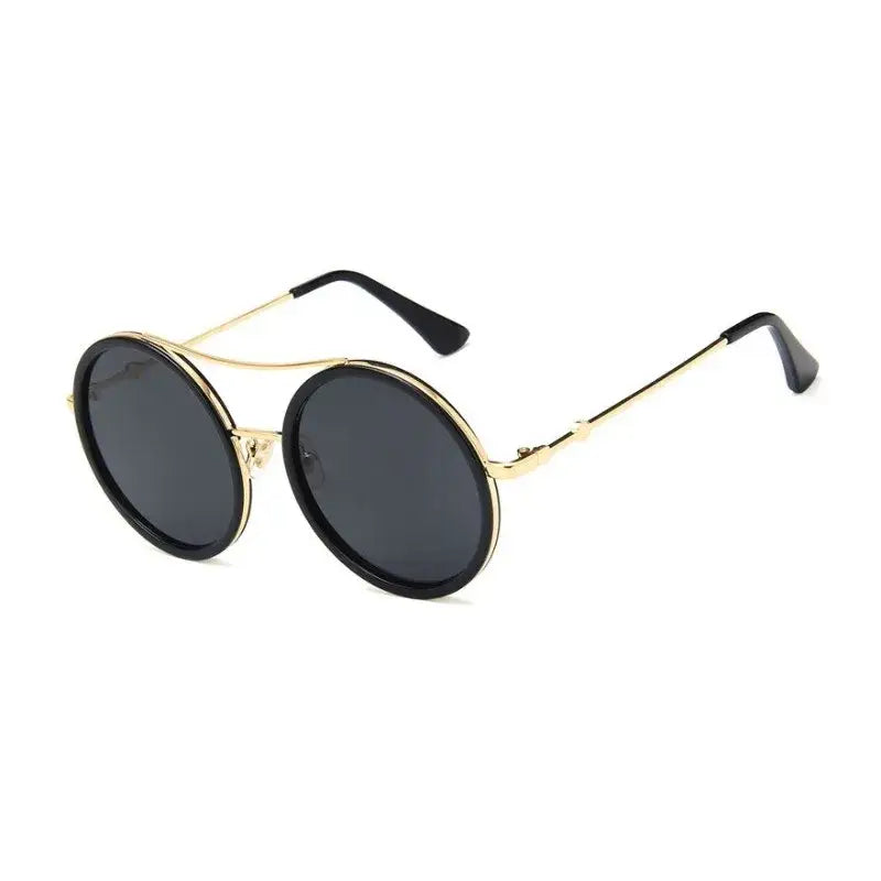 Round Sunglasses with Designer Flair