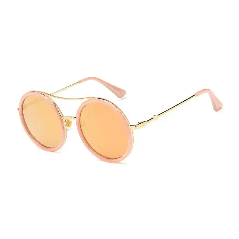 Round Sunglasses with Designer Flair