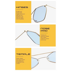 Luxury Ladies Sunglasses With Metal Frame