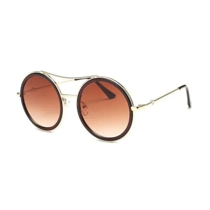 Round Sunglasses with Designer Flair