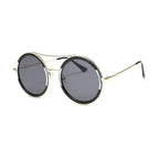 Round Sunglasses with Designer Flair