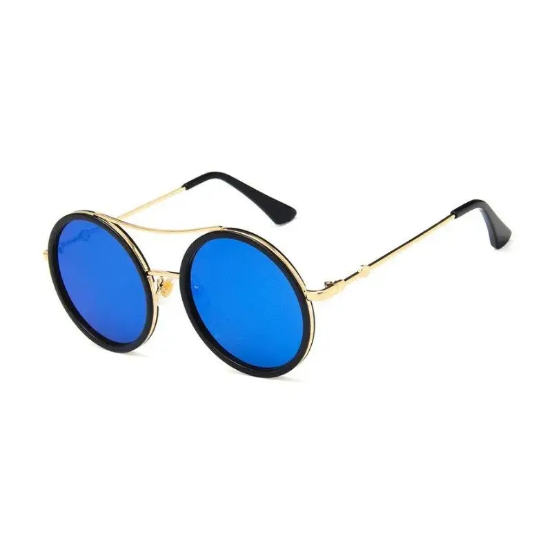 Round Sunglasses with Designer Flair