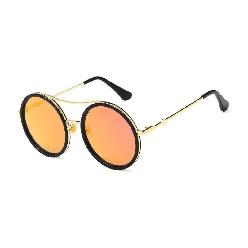 Round Sunglasses with Designer Flair