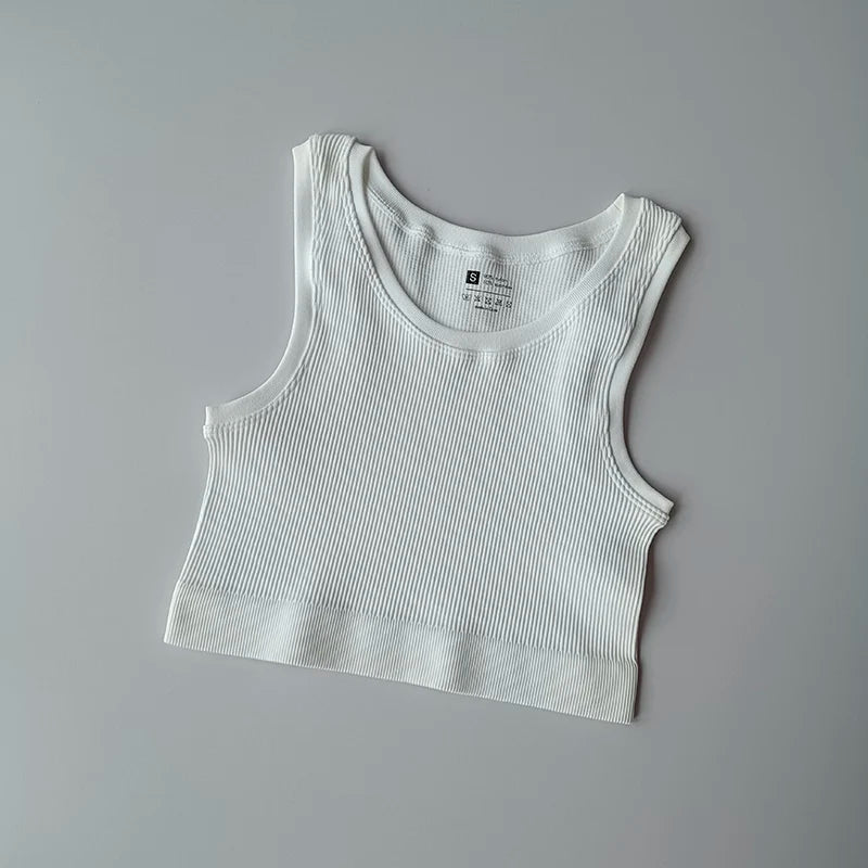 Ladies Seamless Yoga Vest Stylish Comfy