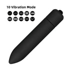 10-Speed Mini Bullet Vibrator G-Spot and Clitoral Stimulator