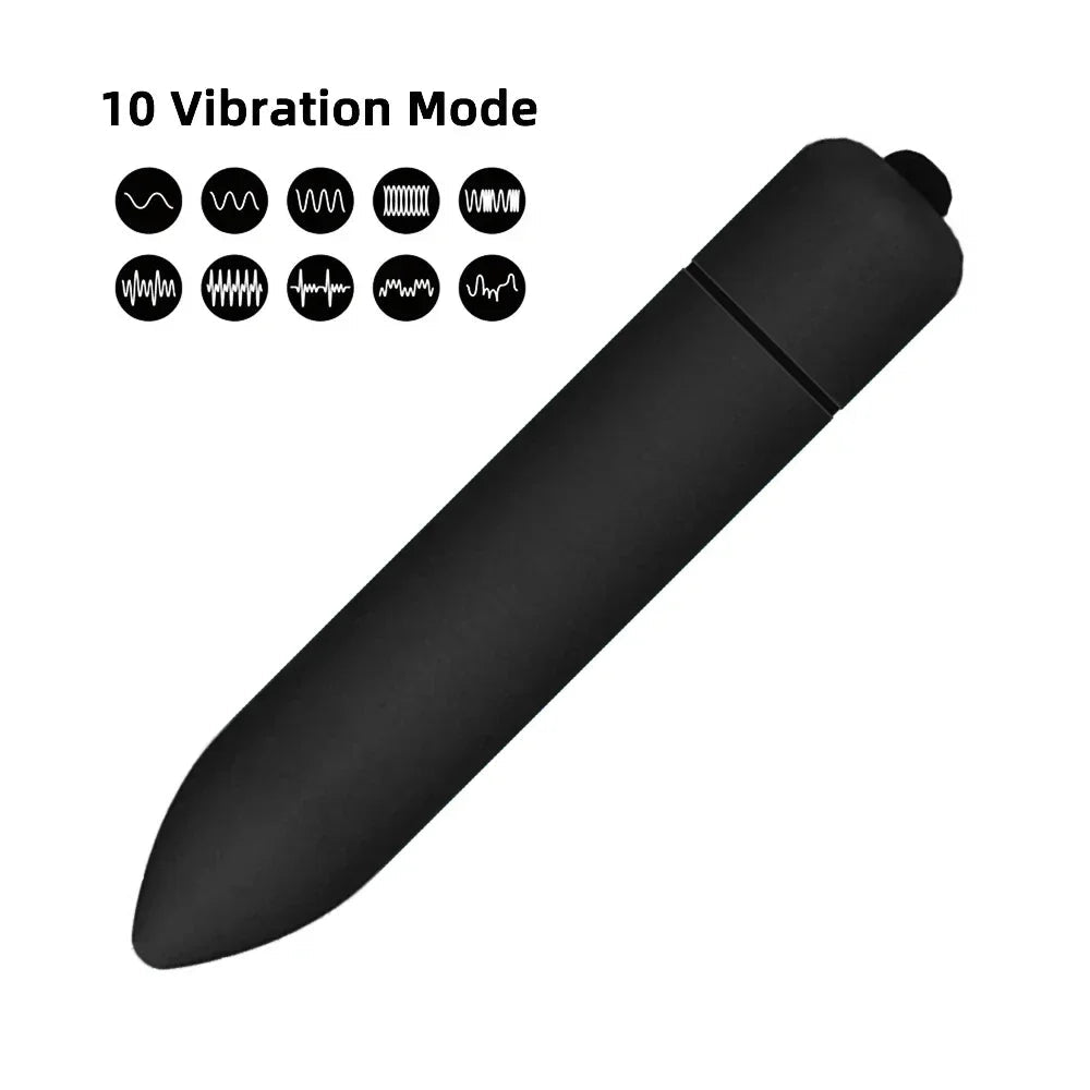 10-Speed Mini Bullet Vibrator G-Spot and Clitoral Stimulator