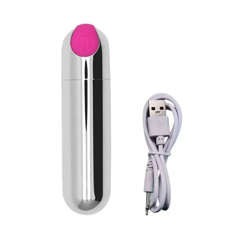 10 Speed Mini Bullet Vibrator Rechargeable Clitoral Stimulator