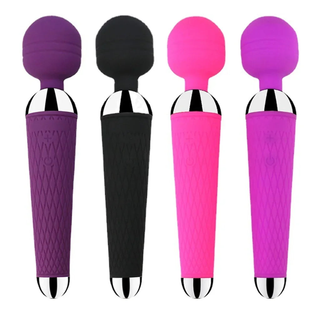 20-Speed AV Wand Vibrator Clitoral and G-Spot Stimulator