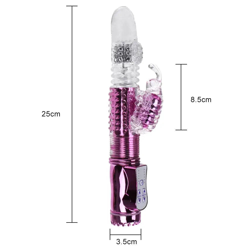 Rabbit Vibrator Telescopic Dildo Vibrator G-Spot Clit AV Stick Stimulator Vaginal Massager Sex Toys for Women Female